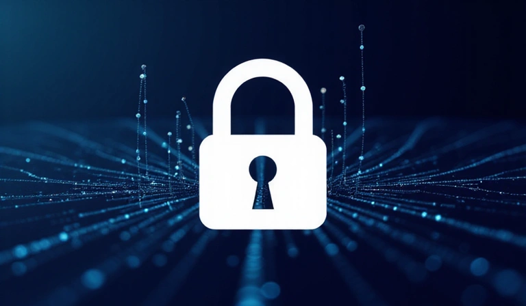 Secure account login with padlock icon